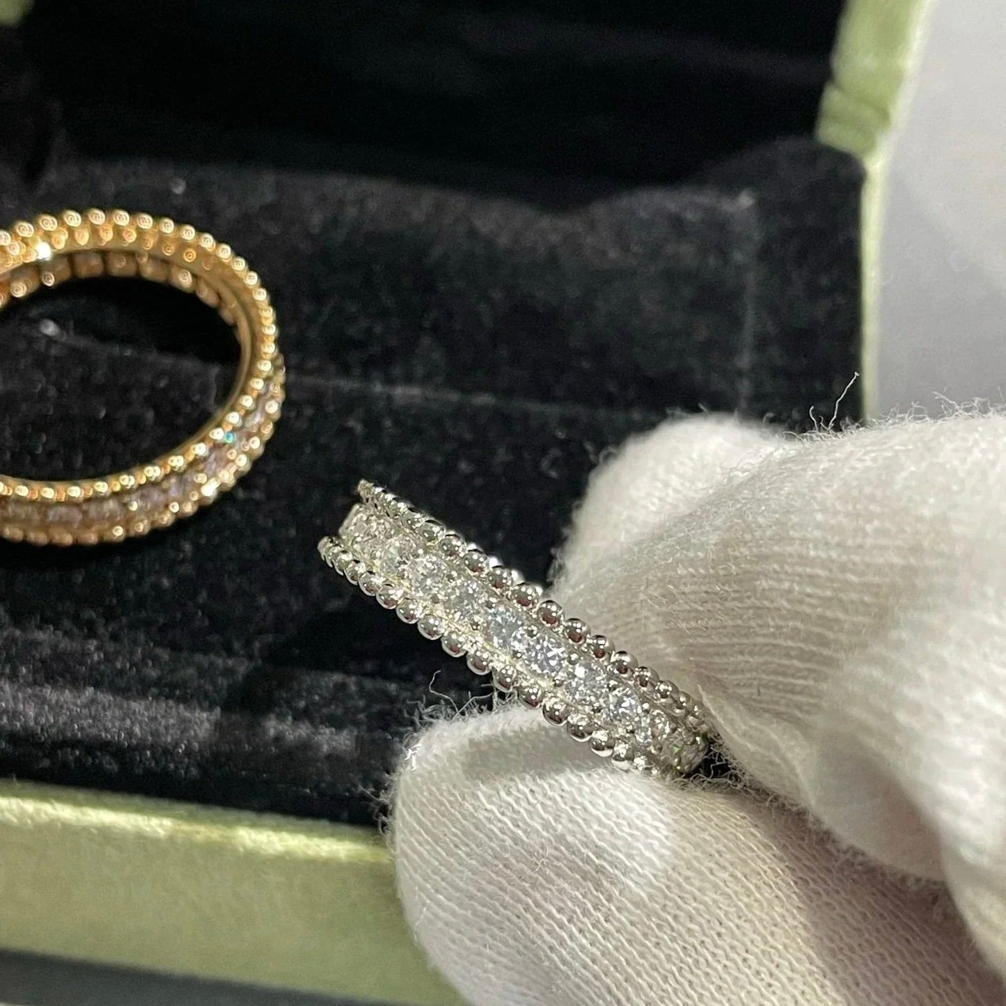 [⭐Glow]PERLEE DIAMOND SILVER RING