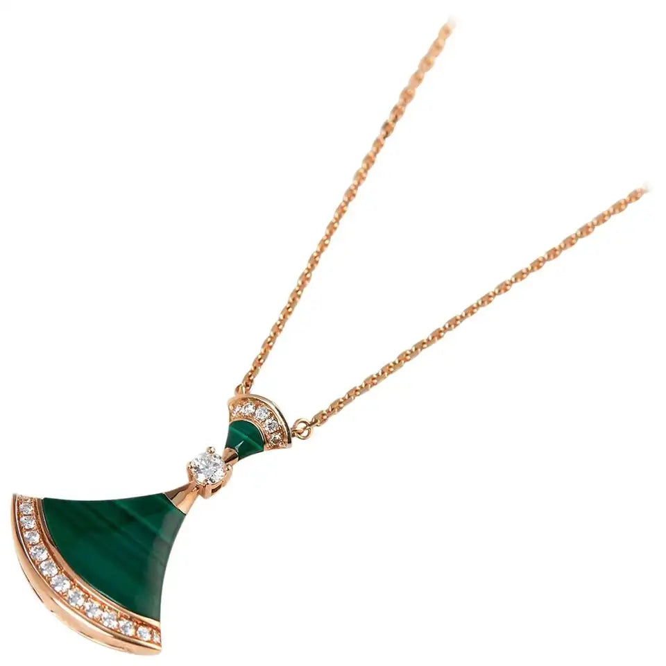 [⭐Glow]DREAM NECKLACE MALACHITE DIAMOND