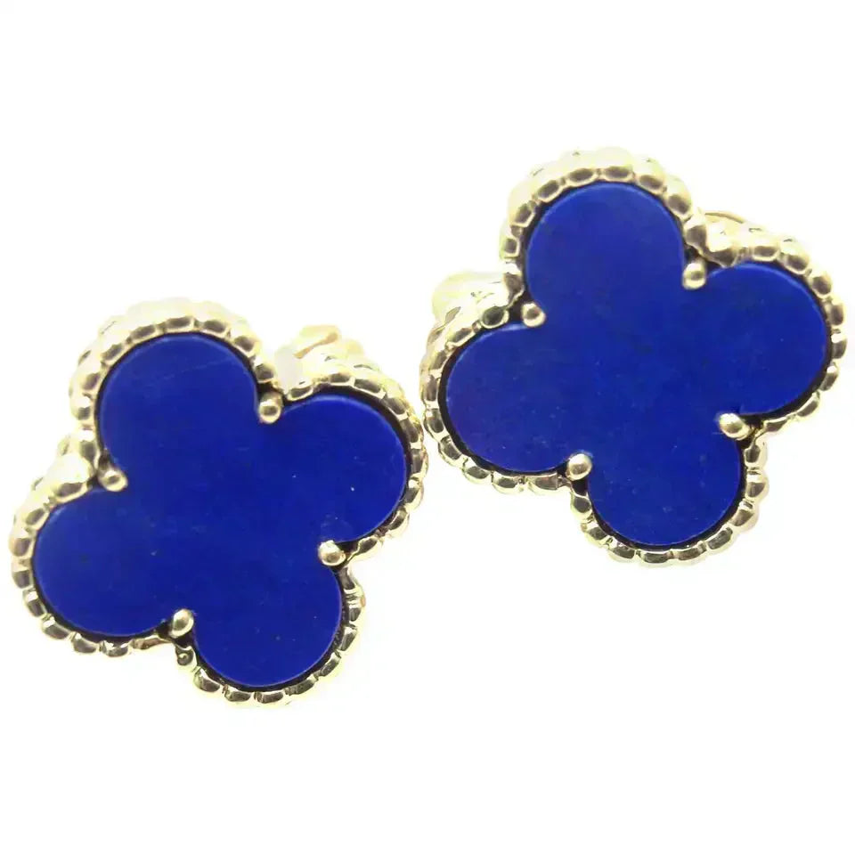 [⭐Glow]CLOVER MINI 9.5MM TURQUOISE EARRINGS
