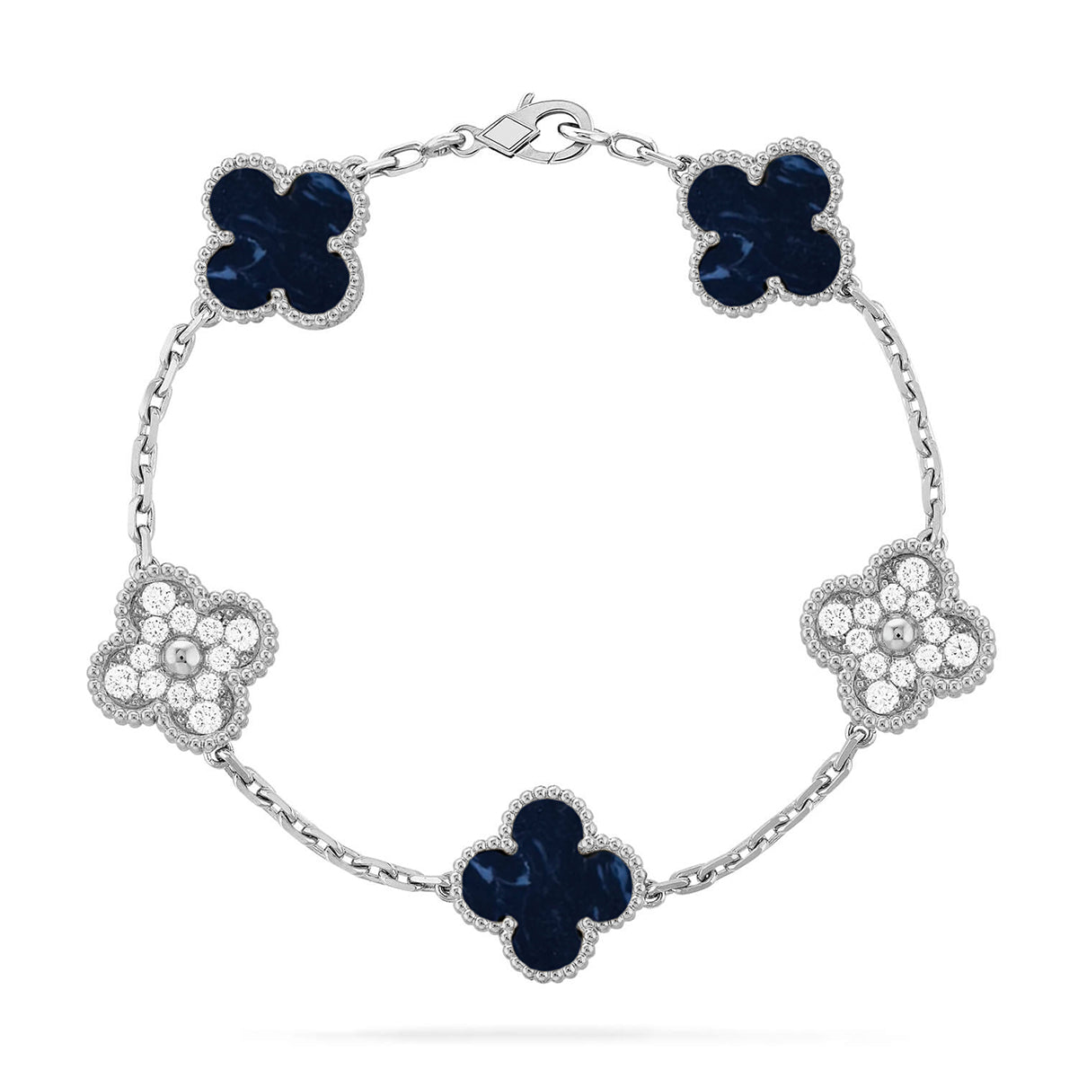 [⭐Glow]CLOVER 5 MOTIF PIETERSITE BRACELET COLLECTION