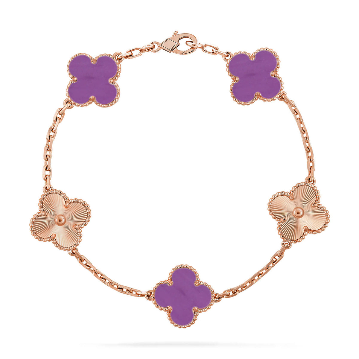 [⭐Glow] CLOVER 5 MOTIF VIOLET BRACELET COLLECTION