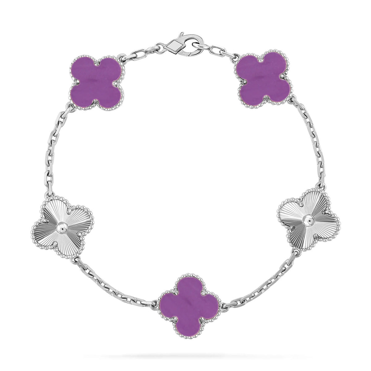 [⭐Glow] CLOVER 5 MOTIF VIOLET BRACELET COLLECTION