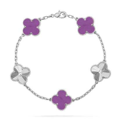 [⭐Glow] CLOVER 5 MOTIF VIOLET BRACELET COLLECTION