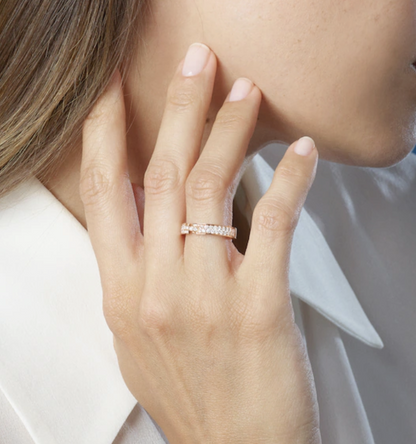[⭐Glow]ALLIANCE LIENS VIDENCE PAVED DIAMOND 4MM RING