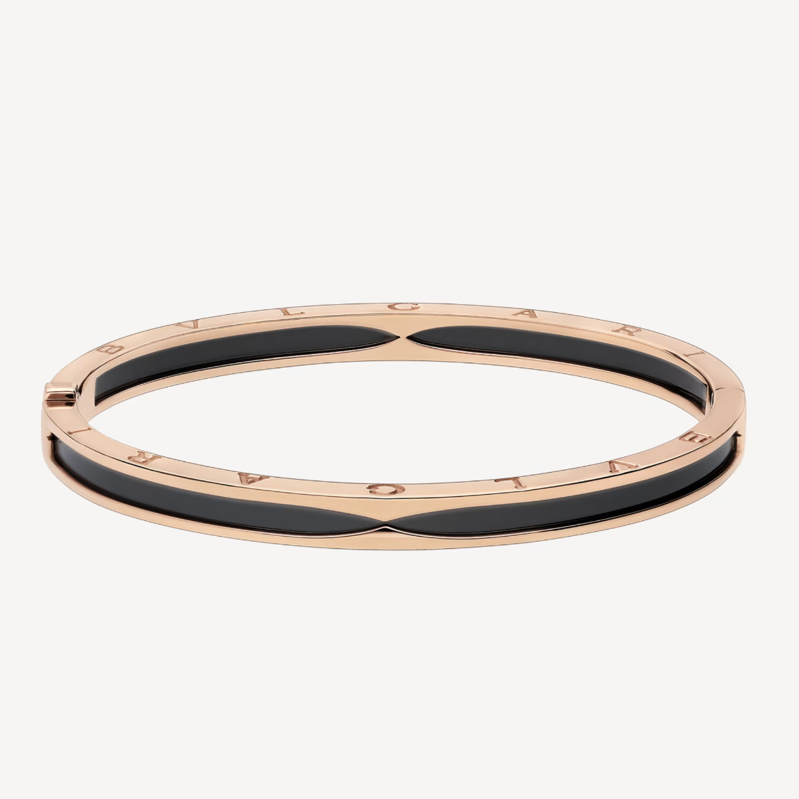 [⭐Glow]ZERO 1 PINK GOLD WITH BLACK CERAMIC BRACELET