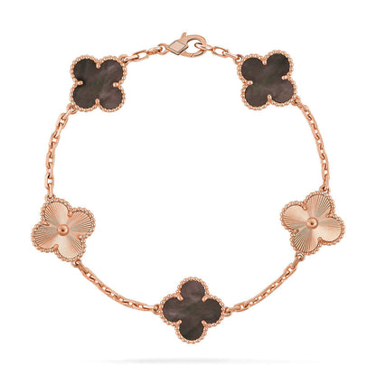 [⭐Glow] CLOVER 5 MOTIF GRAY MOP BRACELET COLLECTION