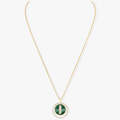 [⭐Glow]Demo MOVE 3 DIAMOND MALACHITE GOLD DIAMOND NECKLACE