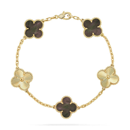 [⭐Glow] CLOVER 5 MOTIF GRAY MOP BRACELET COLLECTION