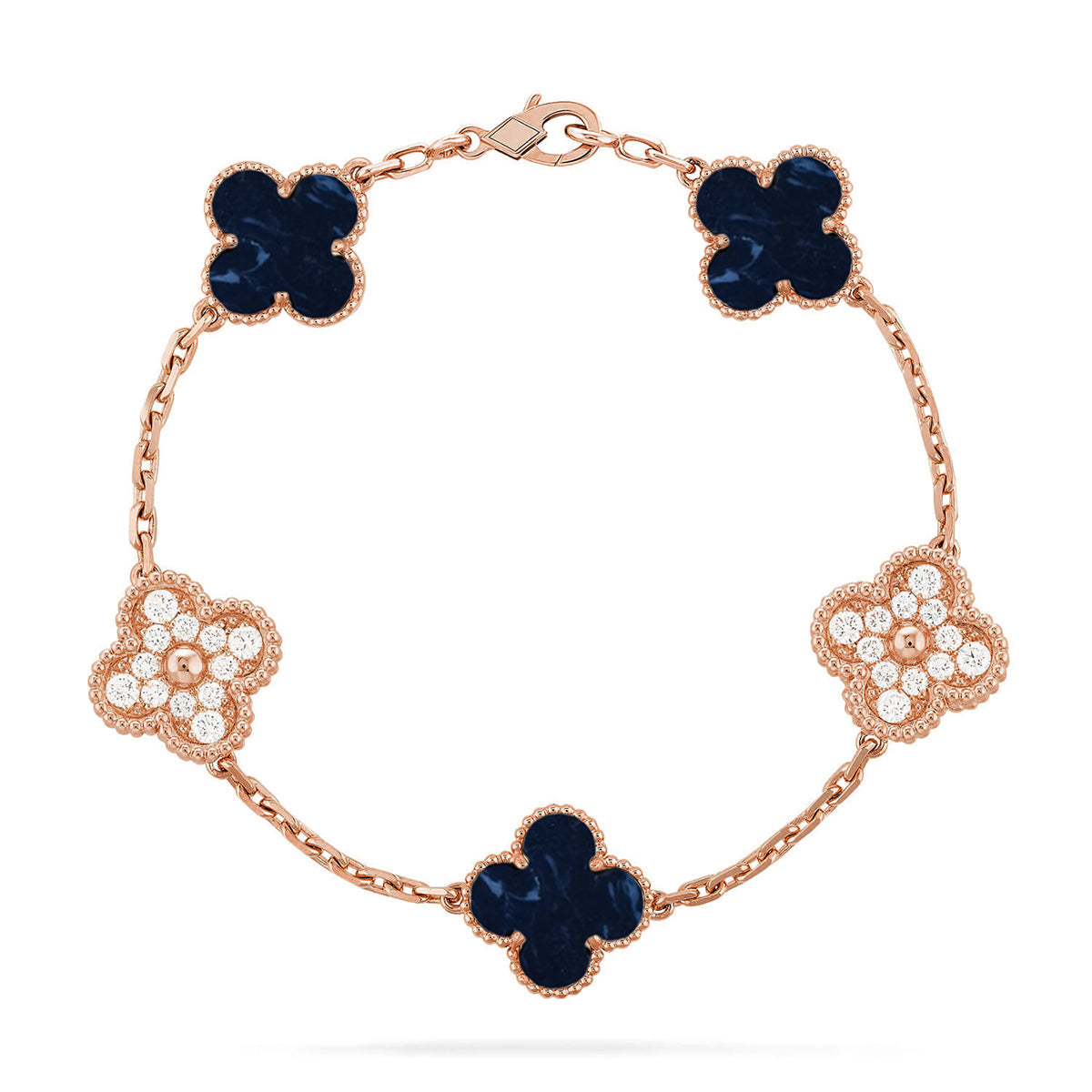 [⭐Glow]CLOVER 5 MOTIF PIETERSITE BRACELET COLLECTION