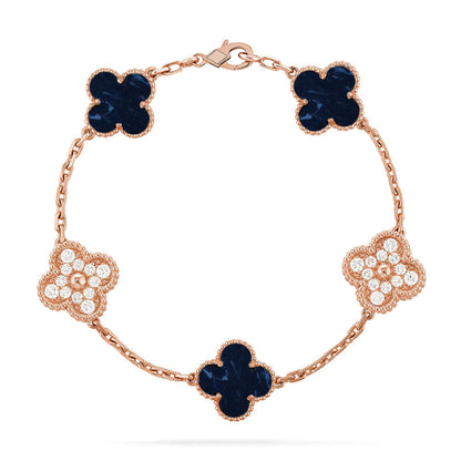 [⭐Glow]CLOVER 5 MOTIF PIETERSITE BRACELET COLLECTION