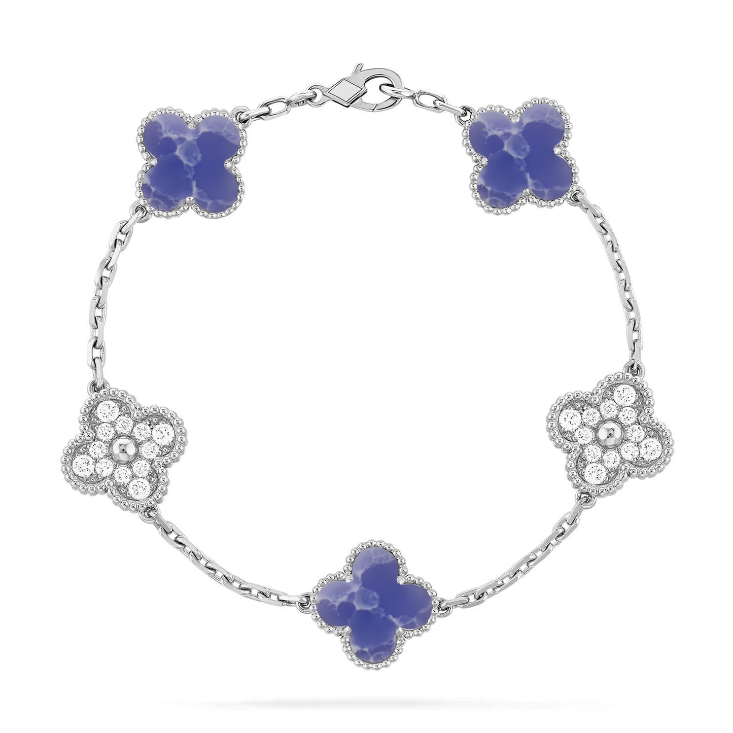 [⭐Glow]CLOVER 5 MOTIF BLUE VEINS BRACELET COLLECTION