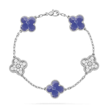[⭐Glow]CLOVER 5 MOTIF BLUE VEINS BRACELET COLLECTION