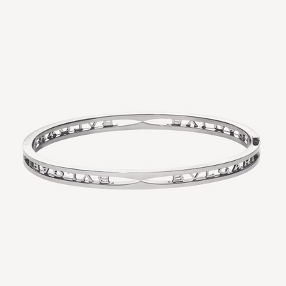 [⭐Glow]ZERO 1 SPIRAL LOGO SILVER BRACELET