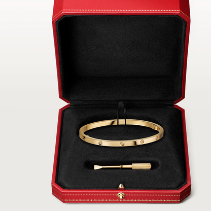 [⭐Glow]LOVE BRACELET 3.65MM 10 DIAMONDS