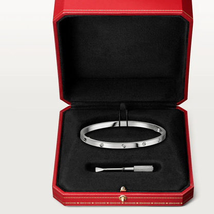 [⭐Glow]LOVE BRACELET 3.65MM 10 DIAMONDS