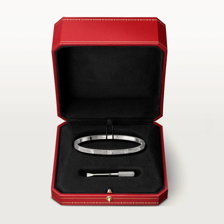[⭐Glow]LOVE BRACELET 3.65MM DIAMOND-PAVED
