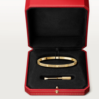 [⭐Glow]LOVE BRACELET 3.65MM DIAMOND-PAVED