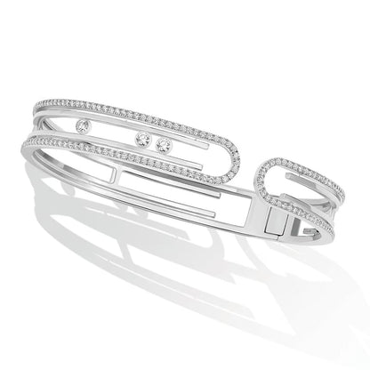 [⭐Glow]MOVE 10TH PAVED DIAMOND BRACELET