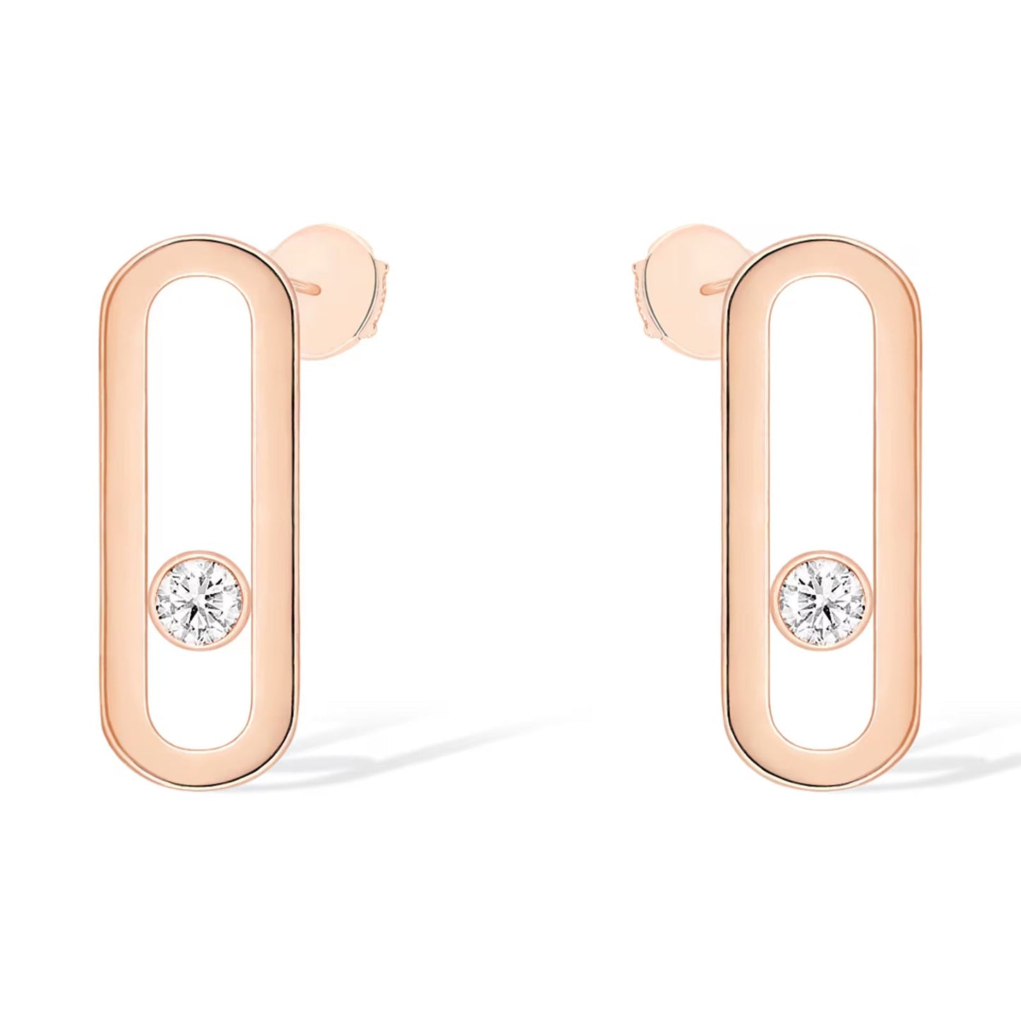 [⭐Glow]MOVE UNO SMALL 1 DIAMOND EARRINGS