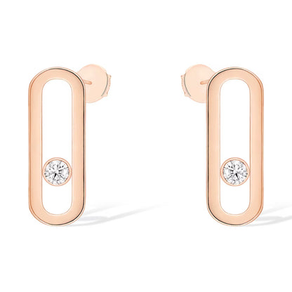 [⭐Glow]MOVE UNO SMALL 1 DIAMOND EARRINGS