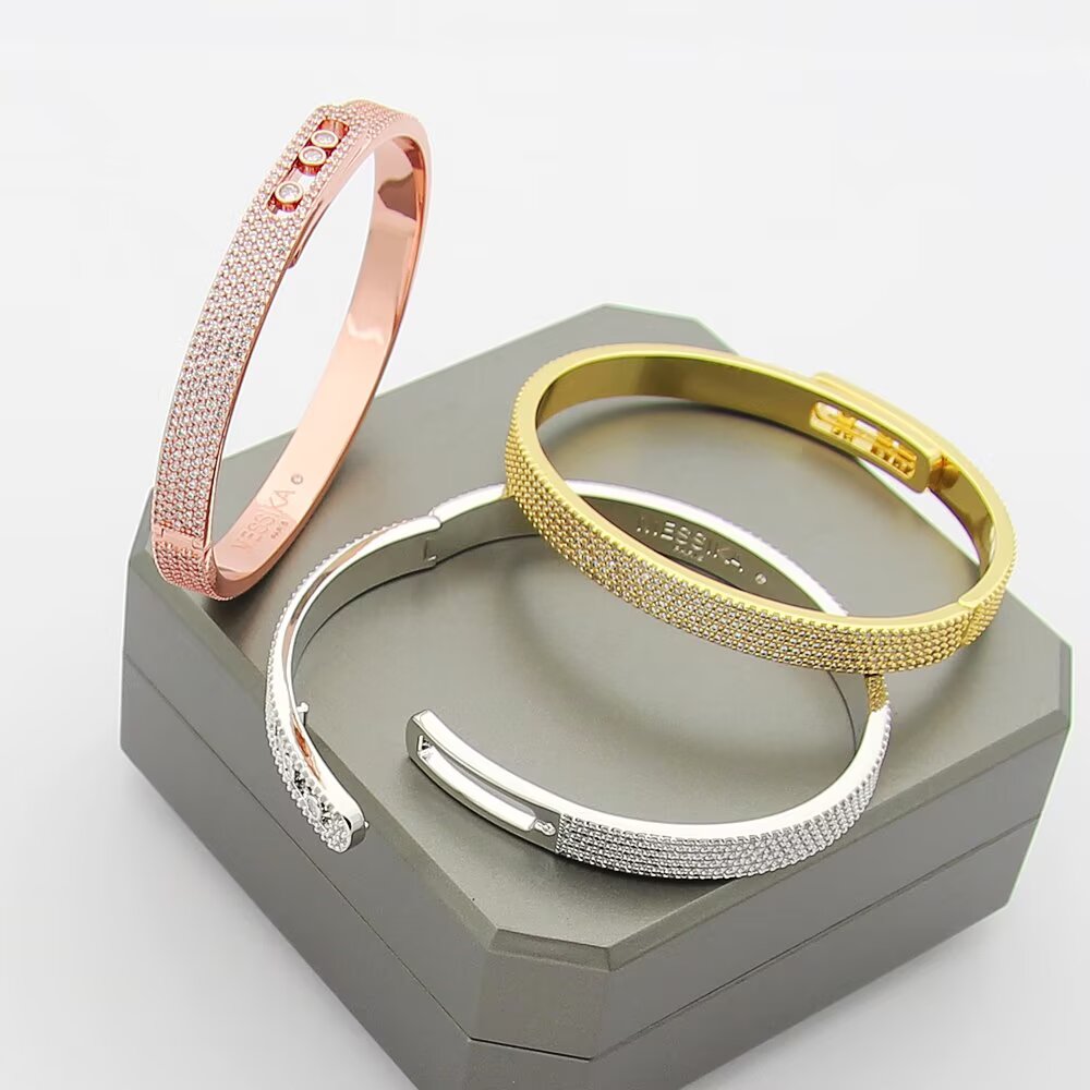 [⭐Glow]Move Noa Full Pavé Diamond Bangle Bracelet