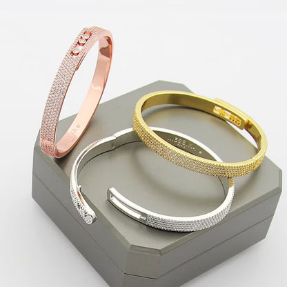 [⭐Glow]Move Noa Full Pavé Diamond Bangle Bracelet