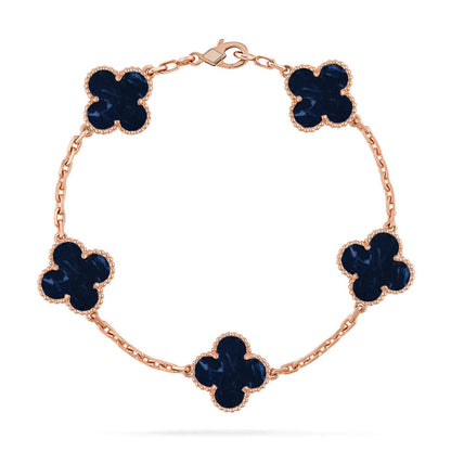 [⭐Glow]CLOVER 5 MOTIF PIETERSITE BRACELET COLLECTION