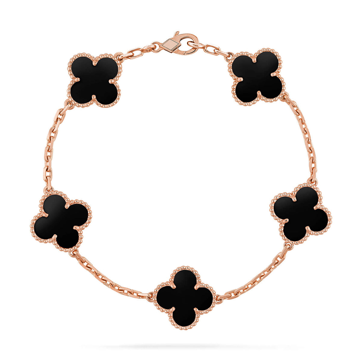 [⭐Glow] CLOVER 5 MOTIF ONYXS BRACELET COLLECTION