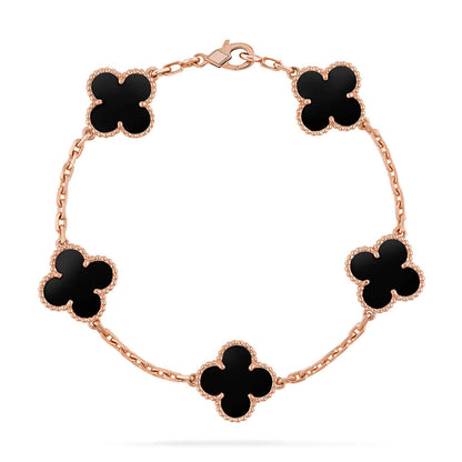 [⭐Glow] CLOVER 5 MOTIF ONYXS BRACELET COLLECTION