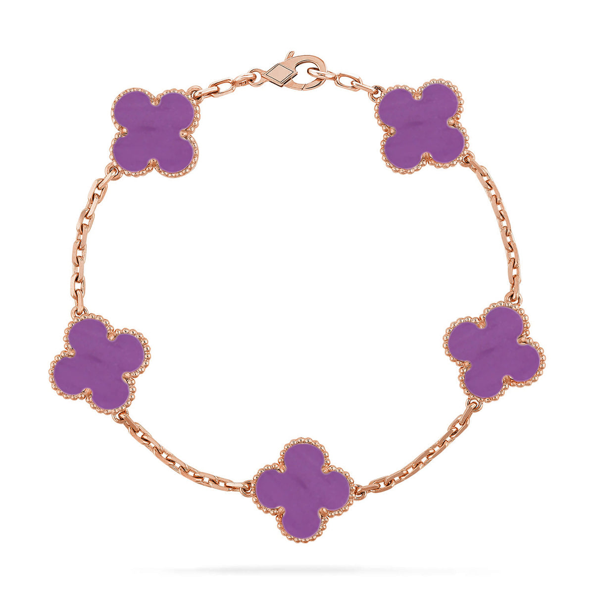 [⭐Glow] CLOVER 5 MOTIF VIOLET BRACELET COLLECTION