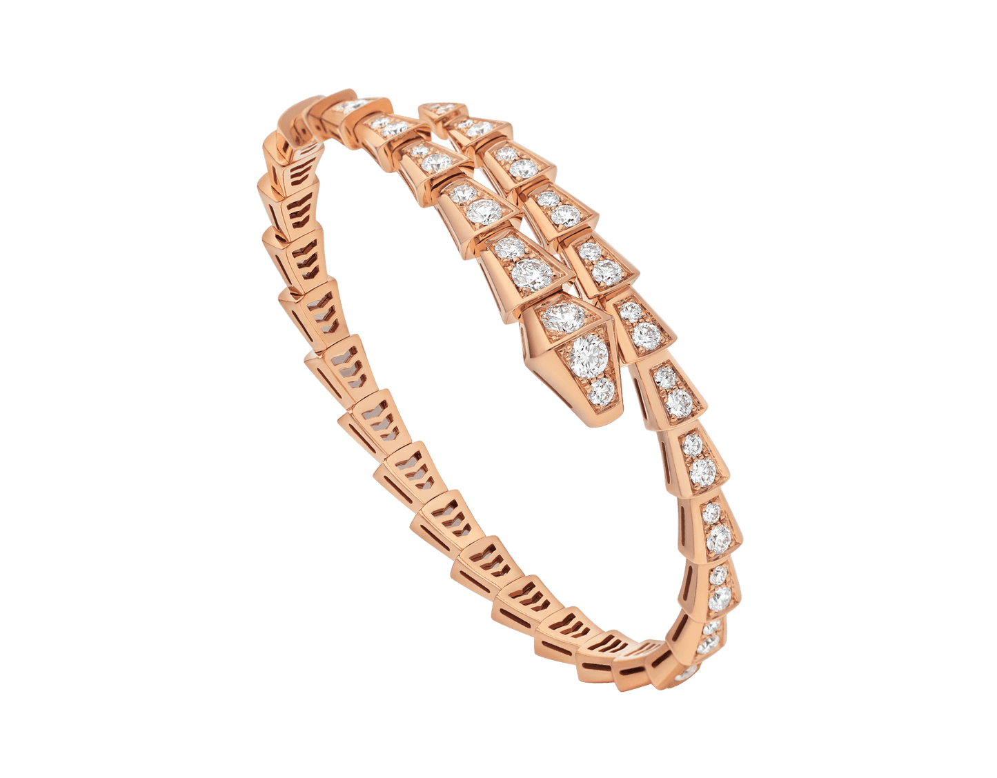 [⭐Glow]SERPENTI BRACELET 6.8MM PINK GOLD DIAMOND