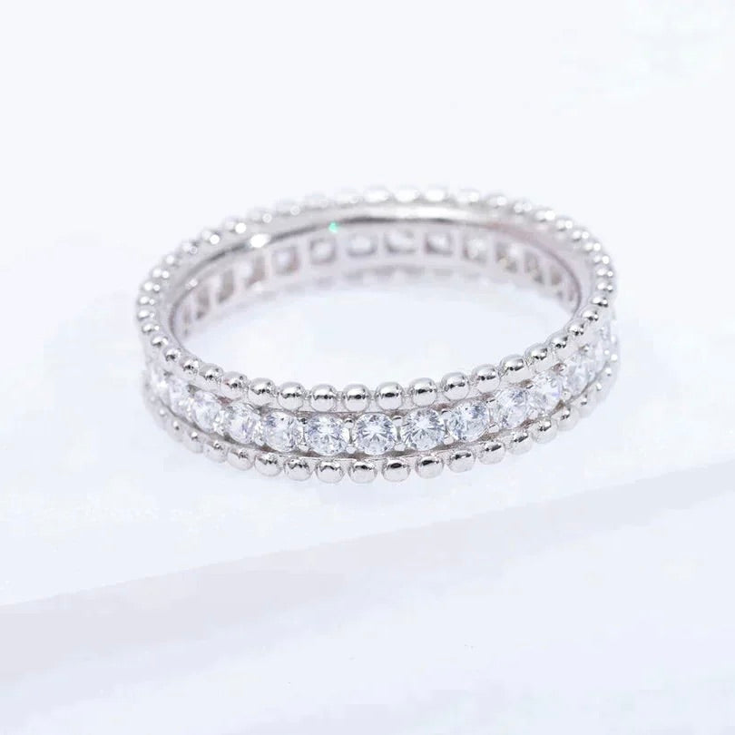 [⭐Glow]PERLEE DIAMOND SILVER RING