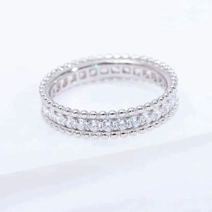 [⭐Glow]PERLEE DIAMOND SILVER RING