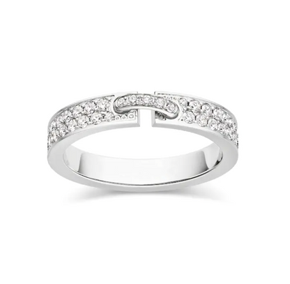 [⭐Glow]ALLIANCE LIENS VIDENCE PAVED DIAMOND 4MM RING