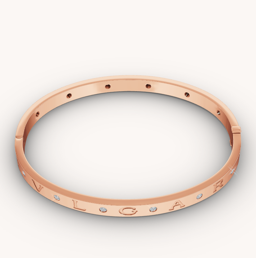 [⭐Glow]ZERO 1 PINK GOLD 12 DIAMONDS BRACELET