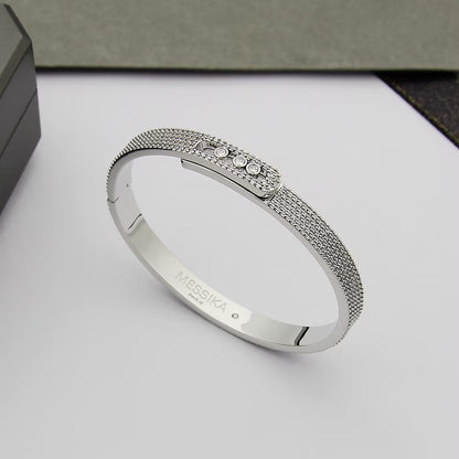 [⭐Glow]Move Noa Full Pavé Diamond Bangle Bracelet