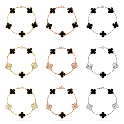 [⭐Glow] CLOVER 5 MOTIF ONYXS BRACELET COLLECTION