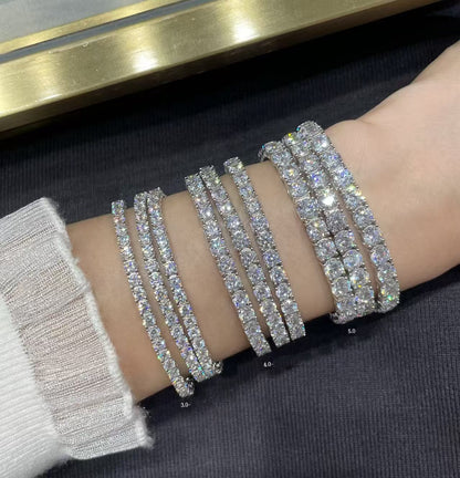 [⭐Glow jewelrys]TENNIS BRACELET WITH FULL DIAMOND SETTING