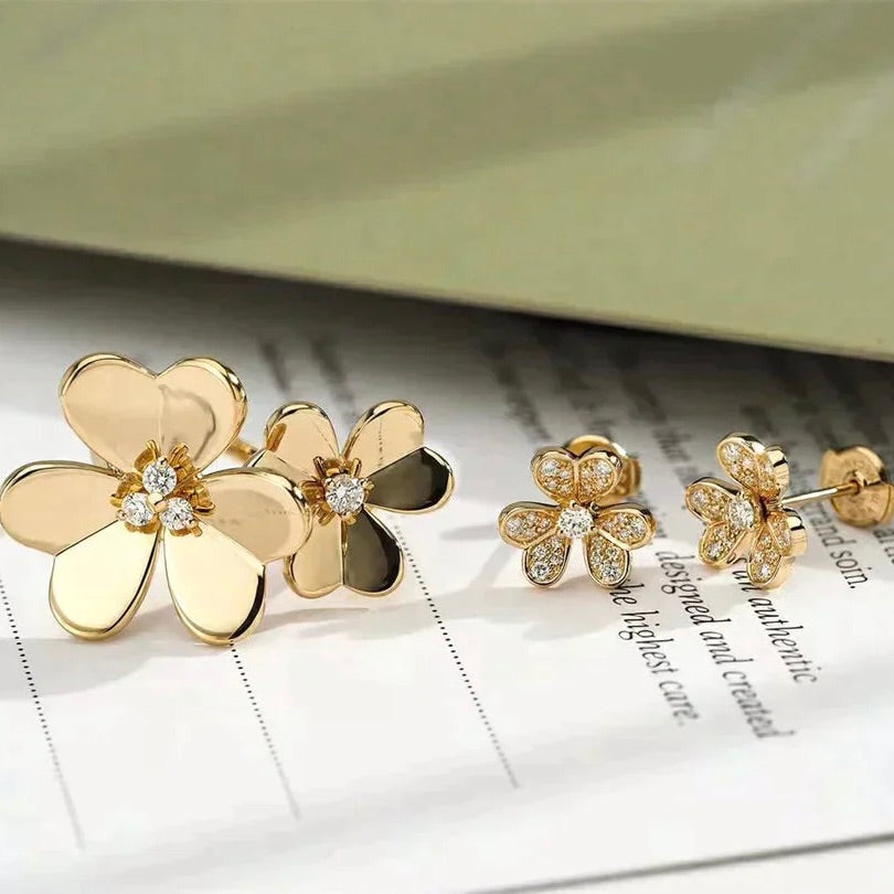 [⭐Glow]CLOVER COMOS GOLD DIAMOND RING