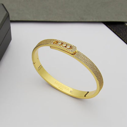 [⭐Glow]Move Noa Full Pavé Diamond Bangle Bracelet