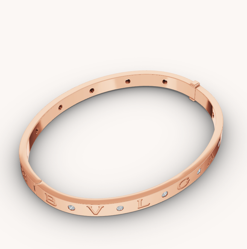 [⭐Glow]ZERO 1 PINK GOLD 12 DIAMONDS BRACELET