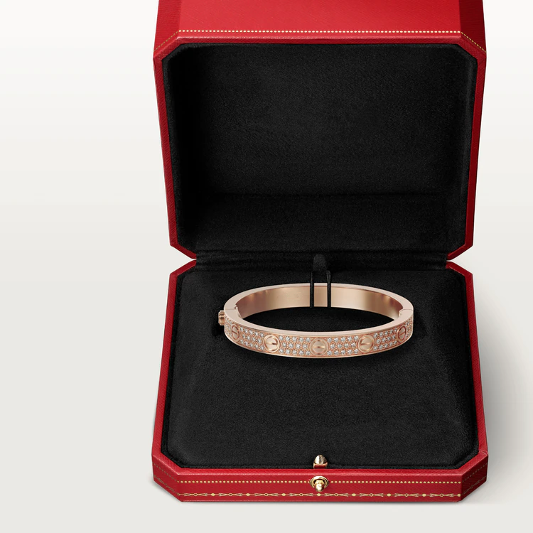 [⭐Glow]LOVE BRACELET 6.1MM DIAMOND-PAVED