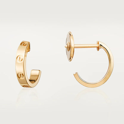 [⭐Glow]LOVE EARRINGS 2.65MM PINK GOLD