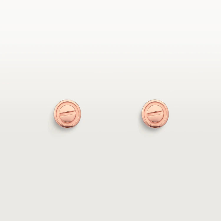 [⭐Glow]LOVE EARRINGS PINK GOLD 10MM
