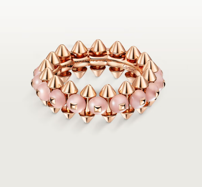 [⭐Glow]CLASH ELEGANT ROSE GOLD RING FEATURING NATURAL AGATE