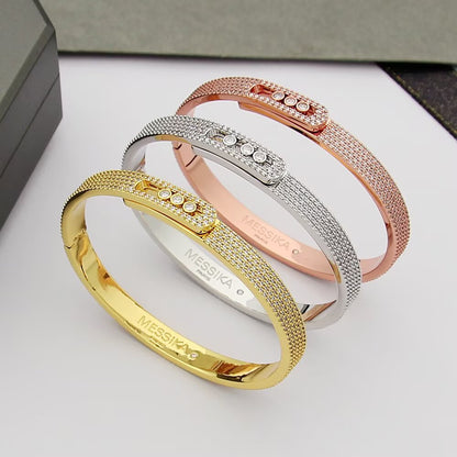 [⭐Glow]Move Noa Full Pavé Diamond Bangle Bracelet