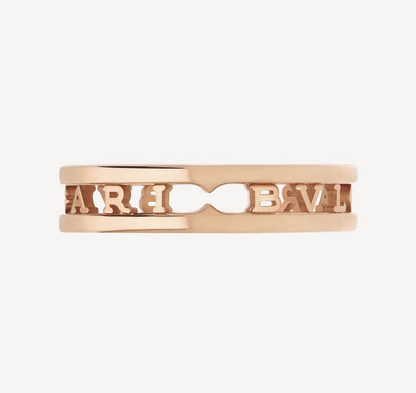 [⭐Glow]ZERO 1 ONE-BAND WITH OPENWORK LOGO SPIRAL RING