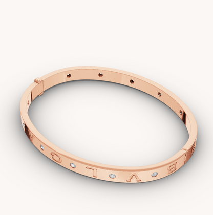 [⭐Glow]ZERO 1 PINK GOLD 12 DIAMONDS BRACELET