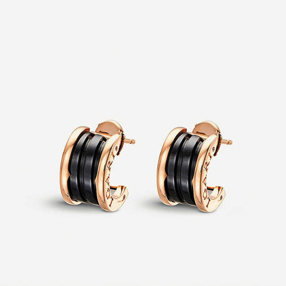 [⭐Glow]ZERO 1 PINK GOLD CERAMIC EARRINGS