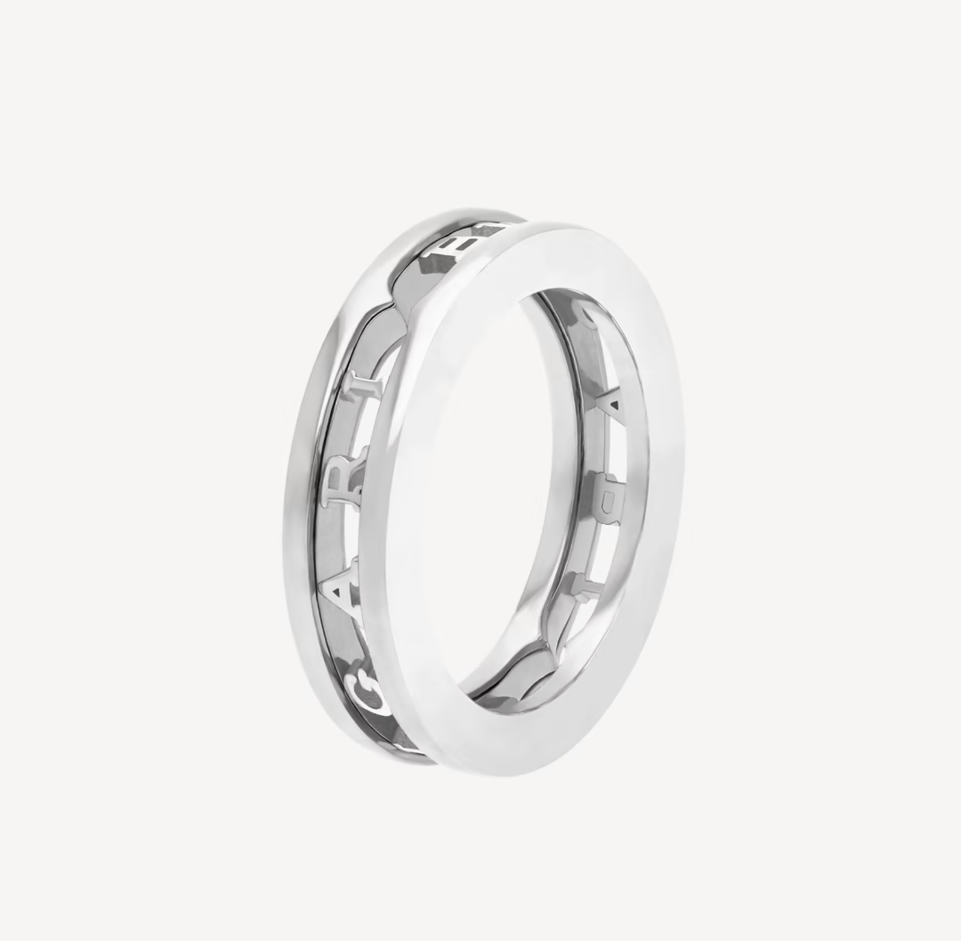 [⭐Glow]ZERO 1 ONE-BAND WITH OPENWORK LOGO SPIRAL RING